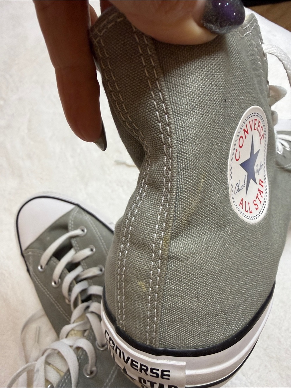 Converse High Top Sneakers in seasonal gray and White - Picture 10 of 10